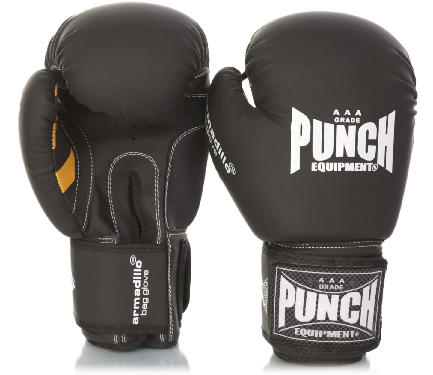Punch Armadillo™ Safety Boxing Gloves - Matt Black