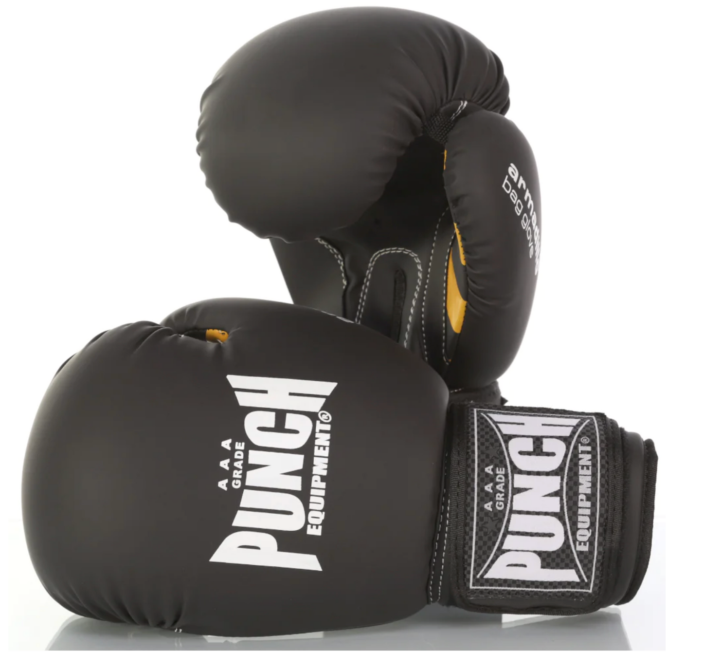 Punch Armadillo™ Safety Boxing Gloves - Matt Black