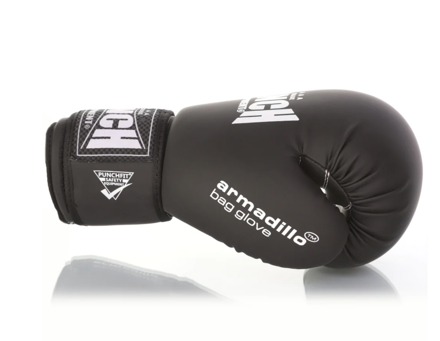 Punch Armadillo™ Safety Boxing Gloves - Matt Black